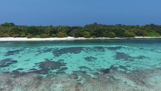 Aerial view of Vaikaradhoo island Maldives. Aerial view of Vaikaradhoo island Maldives.