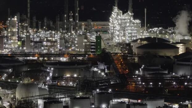Aerial view of BASF industrial complex Germany. Aerial view of BASF industrial complex Germany.