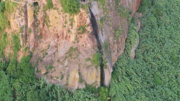Aerial view of the rocky cliffs of Calcata Italy. Aerial view of the rocky cliffs of Calcata Italy.