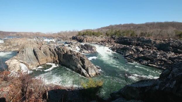 View of the rapids at Great Falls Park United States. View of the rapids at Great Falls Park United States.