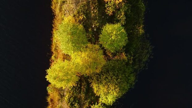 Aerial view of a small island in Peurasuvanto Finland. Aerial view of a small island in Peurasuvanto Finland.