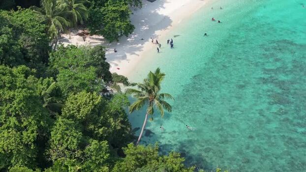 Aerial view of Perhentian Islands beach in Terengganu Malaysia. Aerial view of Perhentian Islands beach in Terengganu Malaysia.