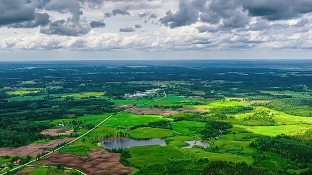 Aerial view of the Latvian countryside Latvia. Aerial view of the Latvian countryside Latvia.