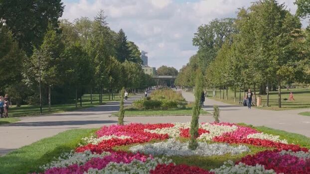 View of Smetana Park in Olomouc Czechia. View of Smetana Park in Olomouc Czechia.