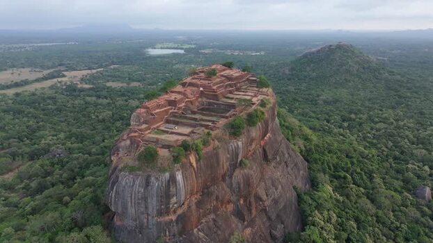 Aerial view of Sigiriya Lion Rock in Sri Lanka. Aerial view of Sigiriya Lion Rock in Sri Lanka.