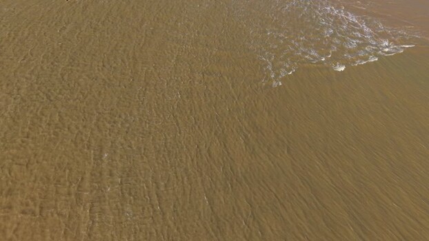 Aerial view of Felixstowe crossing to Bawdsey United Kingdom.