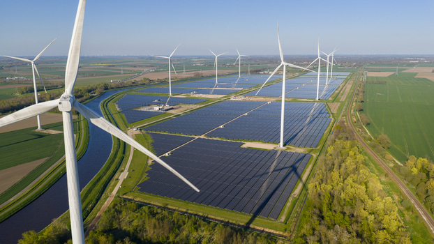 Aerial View of Eekerpolder Solar Park Aerial View of Eekerpolder Solar Park