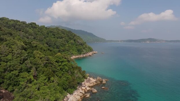 Aerial view of Perhentian Islands coastline Malaysia. Aerial view of Perhentian Islands coastline Malaysia.