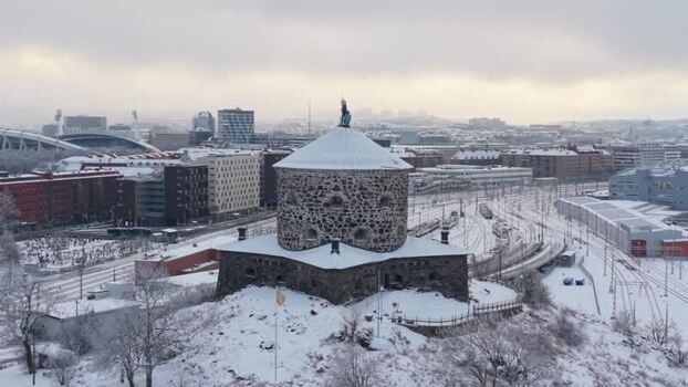 Aerial view of Skansen Kronan Sweden.