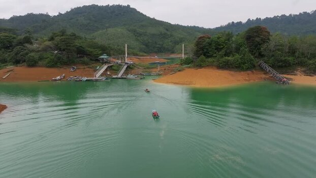 Aerial view of Batang Ai reservoir in Lubok Antu Malaysia. Aerial view of Batang Ai reservoir in Lubok Antu Malaysia.