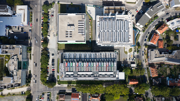 Aerial view of Large Hyperscale Data Center Campus Aerial view of Large Hyperscale Data Center Campus