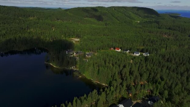 Aerial view of Koli National Park and lake in Finland. Aerial view of Koli National Park and lake in Finland.