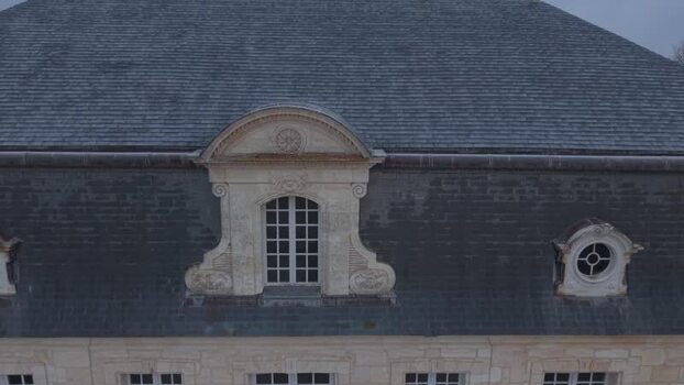 Aerial view of Chateau Couhins Lurton France.