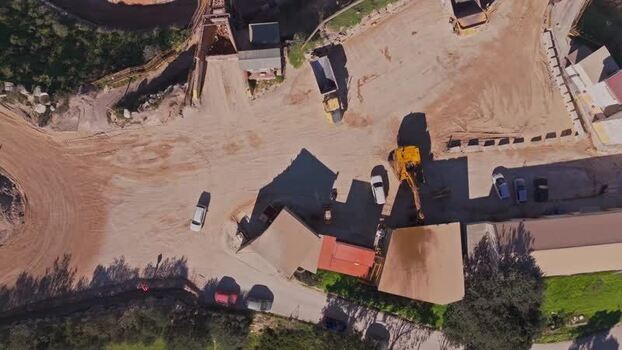 Aerial view of a stone quarry and processing plant Spain. Aerial view of a stone quarry and processing plant Spain.