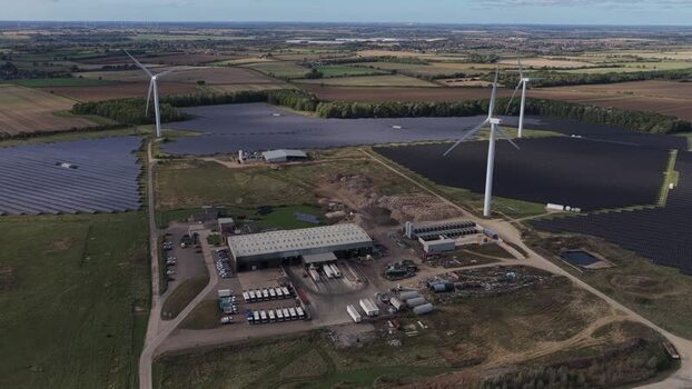 Aerial view of Chelveston Renewable Energy United Kingdom. Aerial view of Chelveston Renewable Energy United Kingdom.