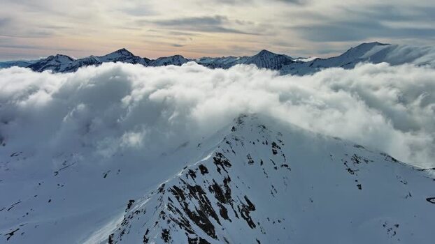 Aerial view of Grossglockner High Alpine Road peaks Austria. Aerial view of Grossglockner High Alpine Road peaks Austria.