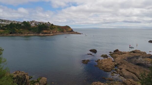 View of Fowey River and town in United Kingdom. View of Fowey River and town in United Kingdom.