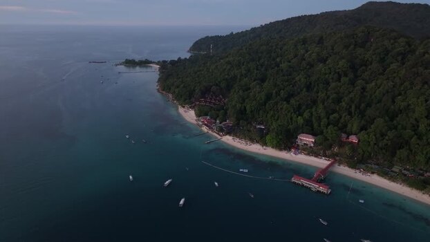 Aerial view of Perhentian Islands coastline Malaysia. Aerial view of Perhentian Islands coastline Malaysia.