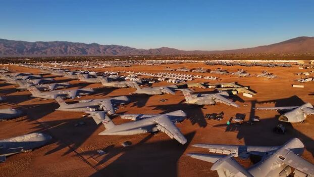 Aerial view of airplanes at the 309th AMARG United States. Aerial view of airplanes at the 309th AMARG United States.
