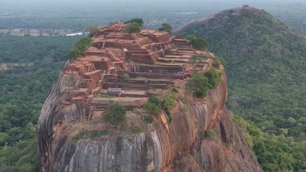 Aerial view of Sigiriya Lion Rock Sri Lanka. Aerial view of Sigiriya Lion Rock Sri Lanka.