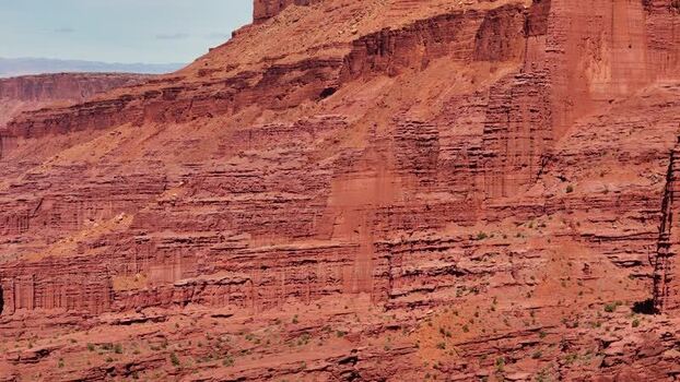 Aerial view of Fisher Towers red rock formations United States. Aerial view of Fisher Towers red rock formations United States.