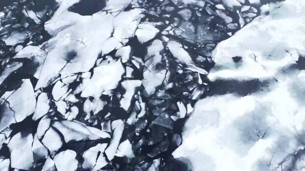 Aerial view of broken ice floes on Hardangervidda Norway. Aerial view of broken ice floes on Hardangervidda Norway.