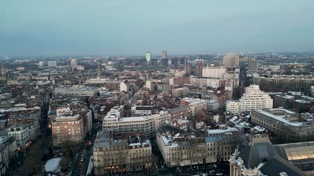 Aerial view of the urban landscape of Lille France. Aerial view of the urban landscape of Lille France.