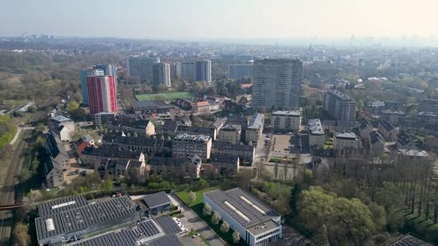 Aerial view of residential buildings Belgium. Aerial view of residential buildings Belgium.