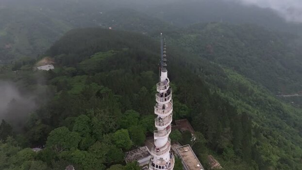 Aerial view of Ambuluwawa Tower in Nuwara Eliya Sri Lanka. Aerial view of Ambuluwawa Tower in Nuwara Eliya Sri Lanka.