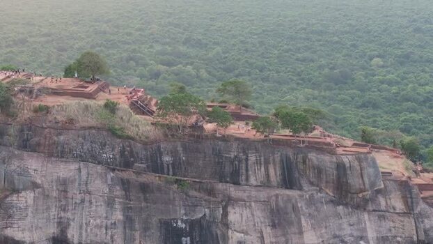 Aerial view of Sigiriya Lion Rock Sri Lanka. Aerial view of Sigiriya Lion Rock Sri Lanka.