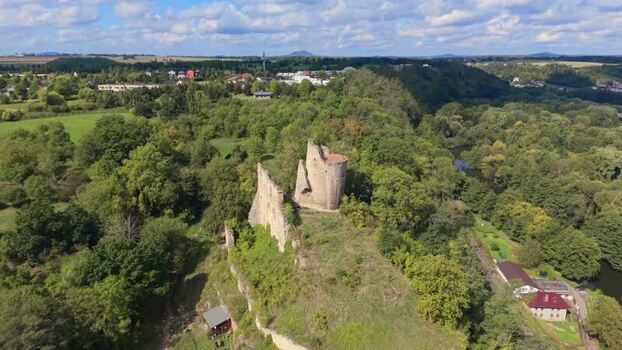 Aerial view of Michalovice Castle in Mlada Boleslav Czechia. Aerial view of Michalovice Castle in Mlada Boleslav Czechia.