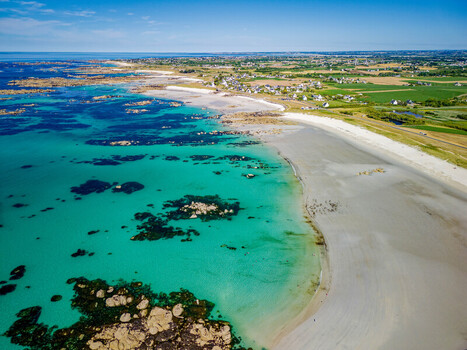FRANCE. BRITTANY. FINISTERE 29 AERIAL VIEW