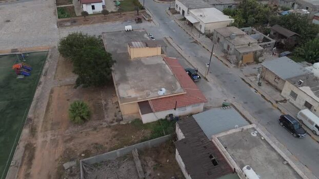 Aerial view of residential area in Famagusta Northern Cyprus.