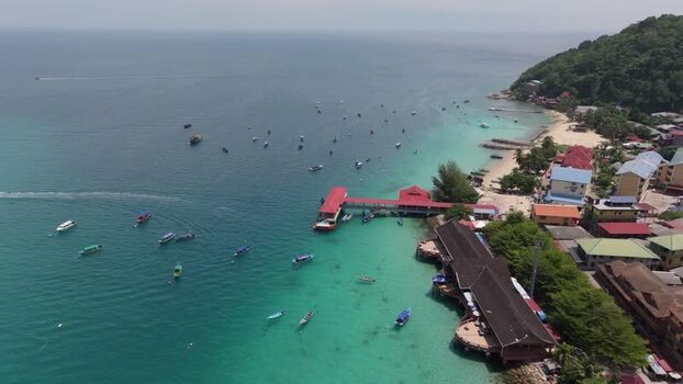 Aerial view of Perhentian Islands in Terengganu Malaysia. Aerial view of Perhentian Islands in Terengganu Malaysia.