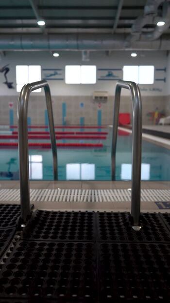View of indoor swimming pool in Doha Qatar. View of indoor swimming pool in Doha Qatar.