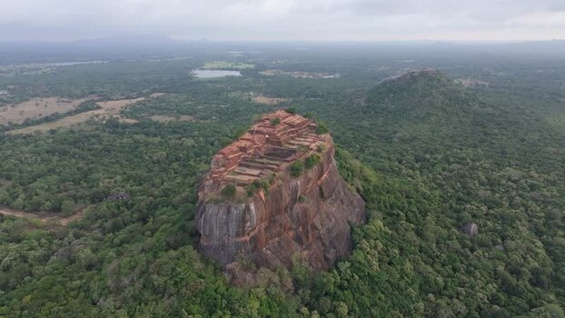 Aerial view of Sigiriya Lion Rock in Sri Lanka. Aerial view of Sigiriya Lion Rock in Sri Lanka.