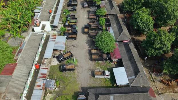 Aerial view of Animal Market Prambanan Indonesia. Aerial view of Animal Market Prambanan Indonesia.