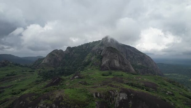 Aerial view of Idanre Hills in Ondo State Nigeria.
