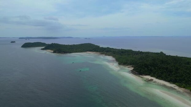 Aerial view of Batam Island with lush tropical vegetation Indonesia. Aerial view of Batam Island with lush tropical vegetation Indonesia.
