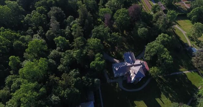 Aerial view of Locust Grove Historic Site United States. Aerial view of Locust Grove Historic Site United States.