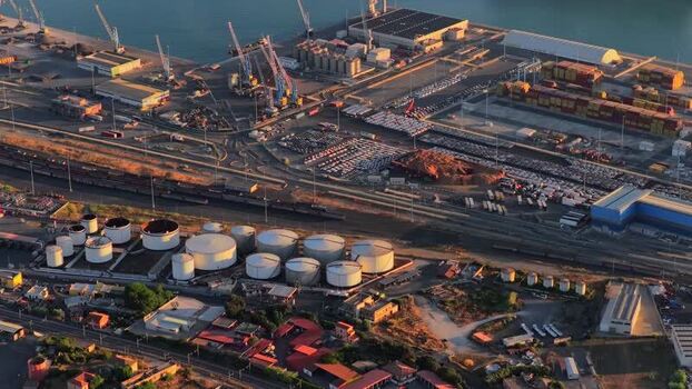 Aerial view of Civitavecchia Port in Italy. Aerial view of Civitavecchia Port in Italy.
