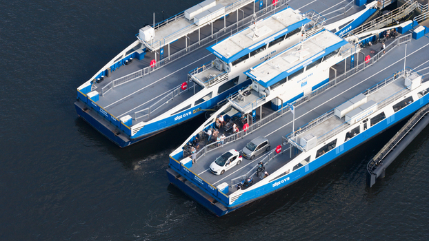 Velsen Noord Netherlands 20 June 2026 Aerial view of Velsen North Electric Ferry. Velsen Noord Netherlands 20 June 2026 Aerial view of Velsen North Electric Ferry.