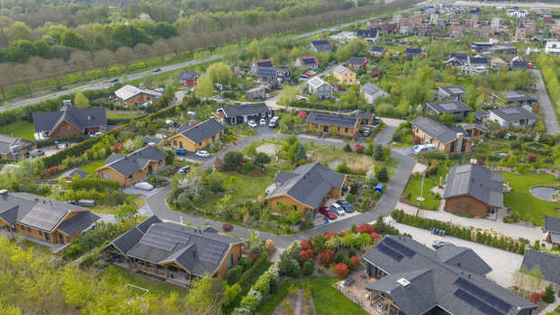 Aerial View of Ecovillage in Almere Aerial View of Ecovillage in Almere