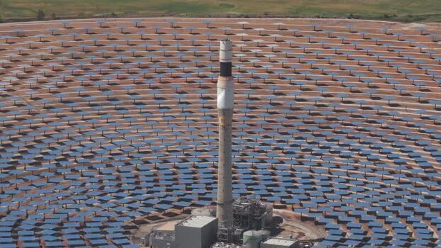 Aerial view of Torresol Energy Gemasolar solar plant Spain. Aerial view of Torresol Energy Gemasolar solar plant Spain.