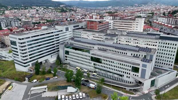 Aerial view of Complexo Hospitalario Universitario de Ourense CHUO Spain. Aerial view of Complexo Hospitalario Universitario de Ourense CHUO Spain.