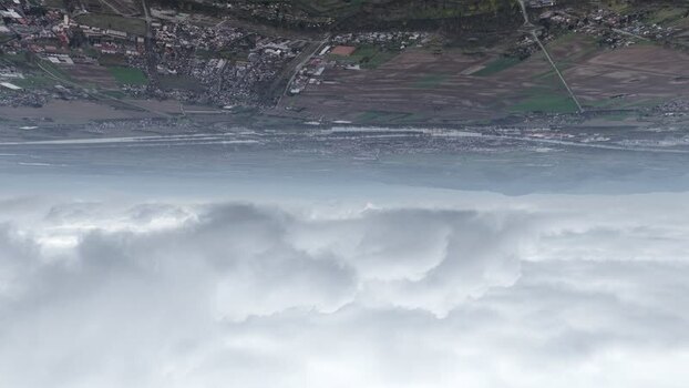 Aerial view of Neuf Brisach cityscape France.