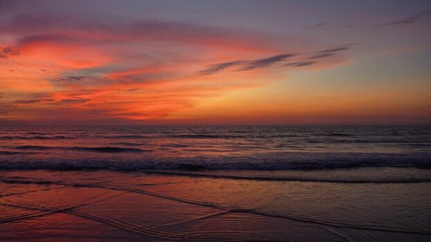 View of the sunset over the beach at Cox s Bazar Bangladesh. View of the sunset over the beach at Cox s Bazar Bangladesh.