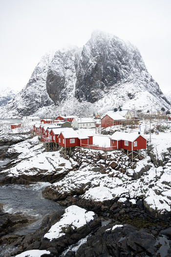 Aerial view of Lofoten archipelago during winter time in beautiful Norway Nordic country aurora borealis Aerial view of Lofoten archipelago during winter time in beautiful Norway Nordic country aurora borealis