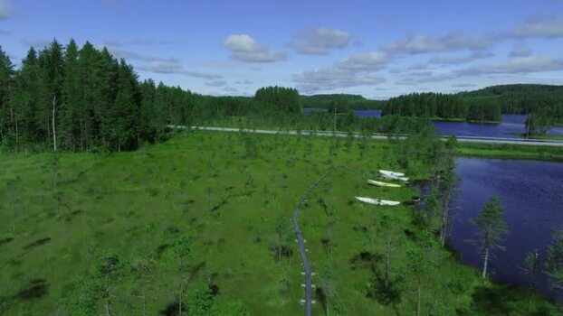 Aerial view of Koli National Park and lake in Lieksa Finland. Aerial view of Koli National Park and lake in Lieksa Finland.