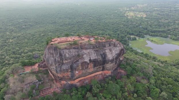 Aerial view of Sigiriya Lion Rock fortress Sri Lanka. Aerial view of Sigiriya Lion Rock fortress Sri Lanka.